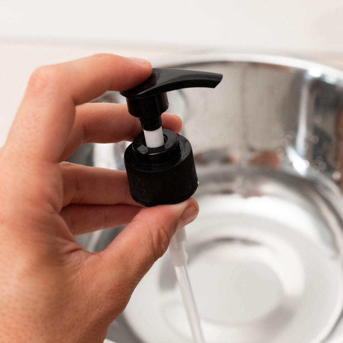 Testing a pump on warm water to clear blockages