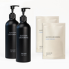 Family Bundle: 2 Body Wash Servings with 2 Reusable Bottles